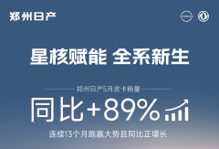 鄭州日產5月皮卡銷量同比增長89%