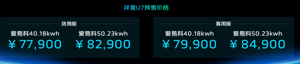 祥菱U7價格政策